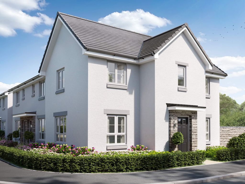 New home, 3 bed semi-detached house for sale in "Abergeldie" at Cuthbertson Walk, Bucksburn, Aberdeen AB21, £239,995