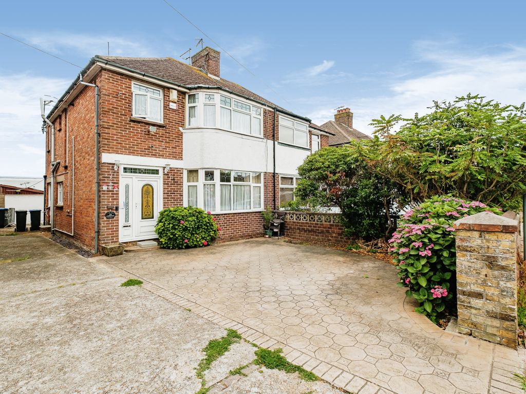 3 bed semi-detached house for sale in Ladydell Road, Worthing, West Sussex BN11, £375,000