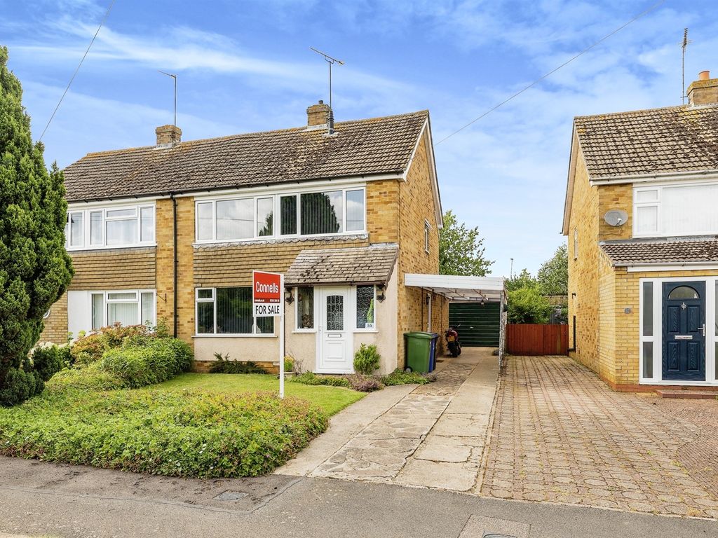 3 bed semi-detached house for sale in Horton Road, Middleton Cheney, Banbury OX17, £360,000