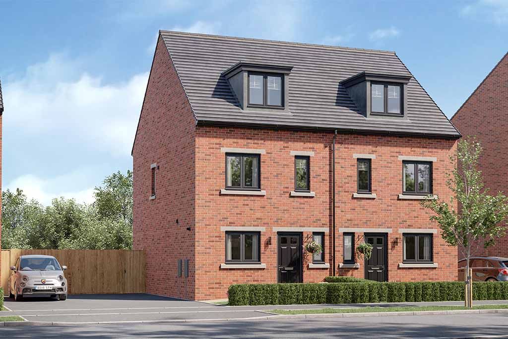 New home, 3 bed semi-detached house for sale in "The Drayton" at Mill Forest Way, Batley WF17, £269,995