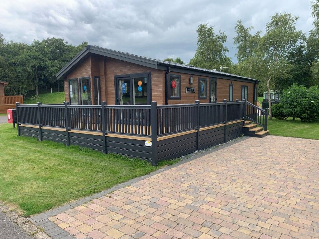 New home, 3 bed lodge for sale in Gallaber Park, Long Preston, Skipton, North Yorkshire BD23, £164,995