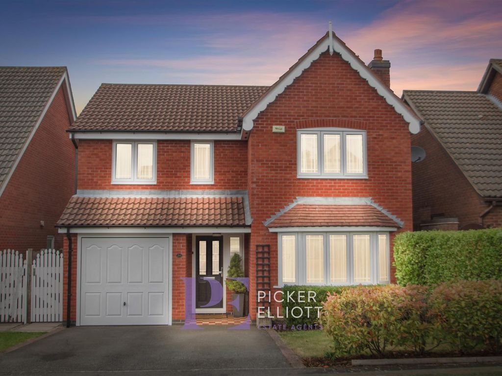 4 bed detached house for sale in Windrush Drive, Hinckley LE10, £420,000