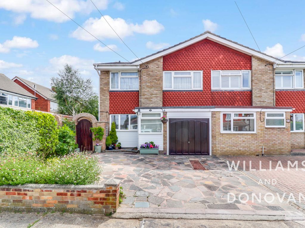 4 bed semi-detached house for sale in Borrowdale Road, Benfleet SS7, £425,000