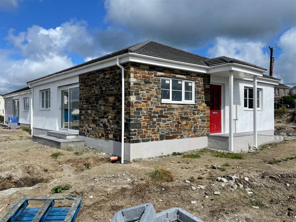 New home, 2 bed bungalow for sale in Beacon Road, Foxhole, Cornwall PL26, £227,500