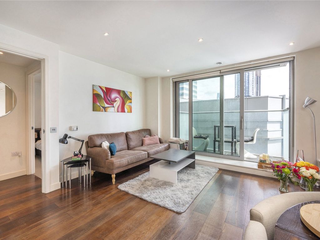 1 bed flat for sale in Pan Peninsula Square, Canary Wharf E14, £375,000
