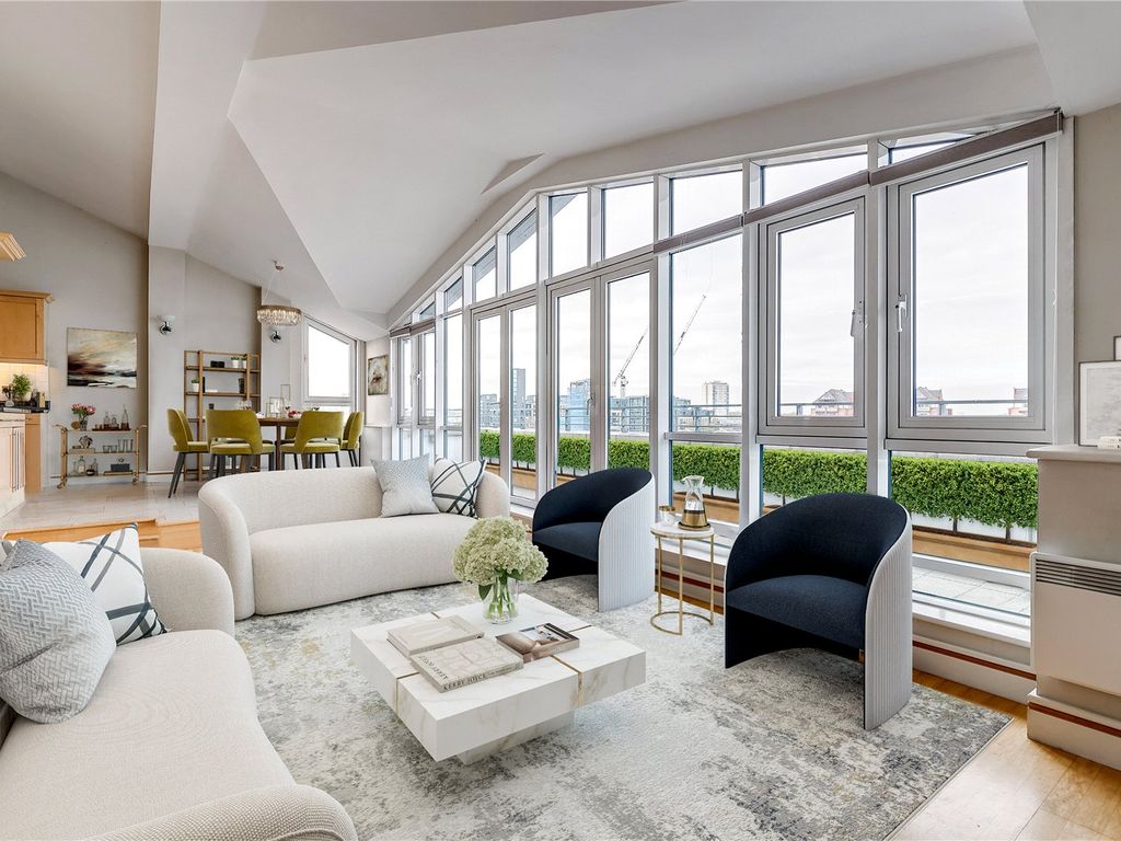 4 bed flat for sale in Price's Court, Cotton Row SW11, £1,400,000