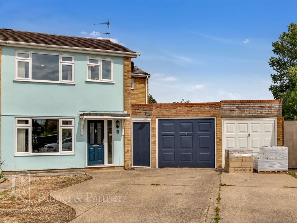 4 bed semi-detached house for sale in Danbury Close, Marks Tey, Colchester, Essex CO6, £350,000
