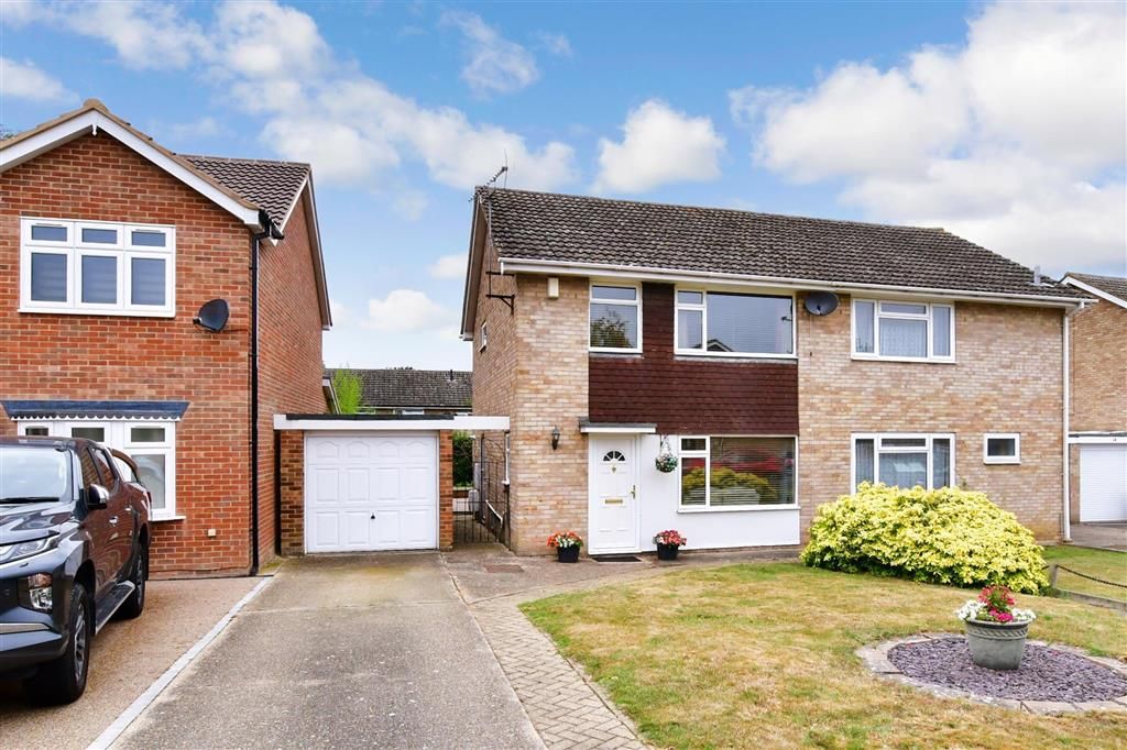 3 bed semi-detached house for sale in Shaw Close, Cliffe Woods, Rochester, Kent ME3, £360,000