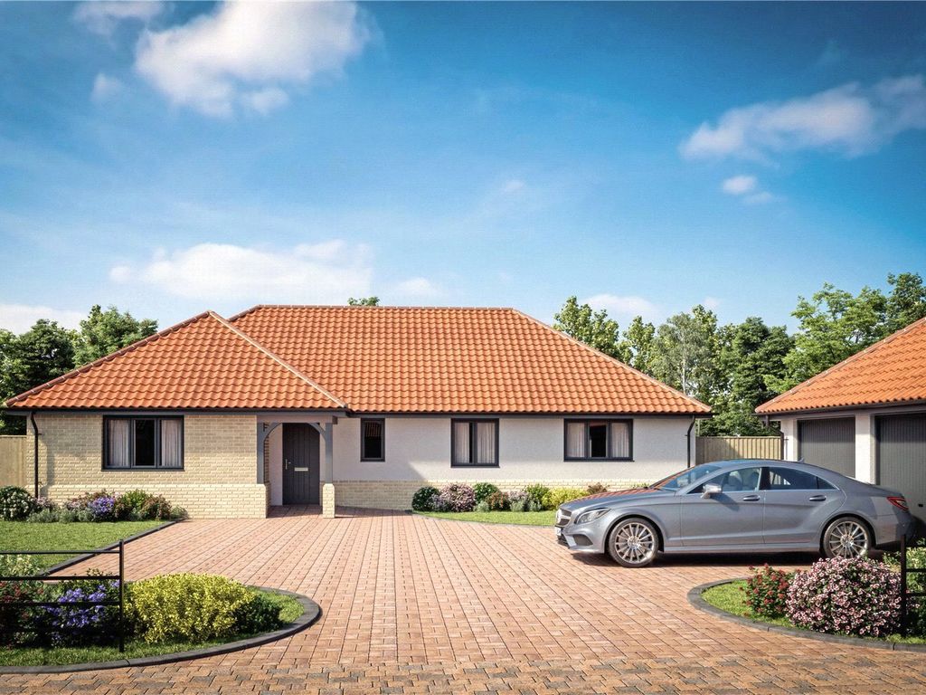 New home, 3 bed bungalow for sale in Plot 7, Kemp Meadow, Rockland All Saints, Norfolk NR17, £560,000