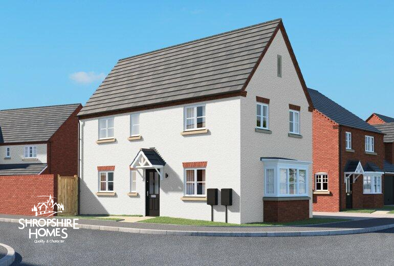 New home, 3 bed detached house for sale in Crudgington Fields, Telford TF6, £285,000