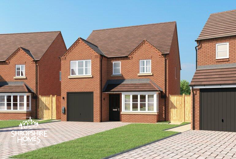 New home, 3 bed detached house for sale in Crudgington Fields, Telford TF6, £337,950