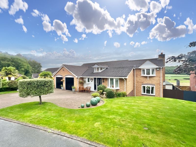 4 bed detached house for sale in Walls Wood, Baldwins Gate, Newcastle-Under-Lyme ST5, £530,000