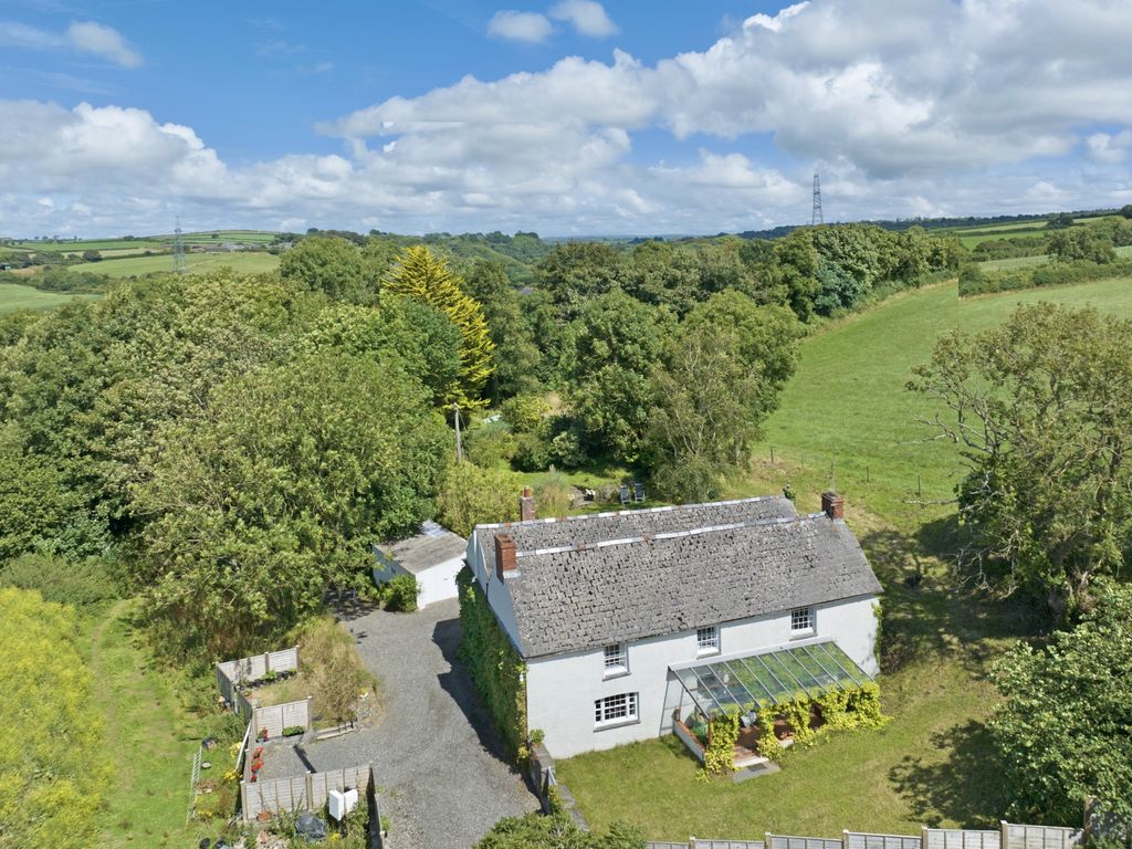 4 bed detached house for sale in Tredannick Farmhouse, Wadebridge PL27, £895,000