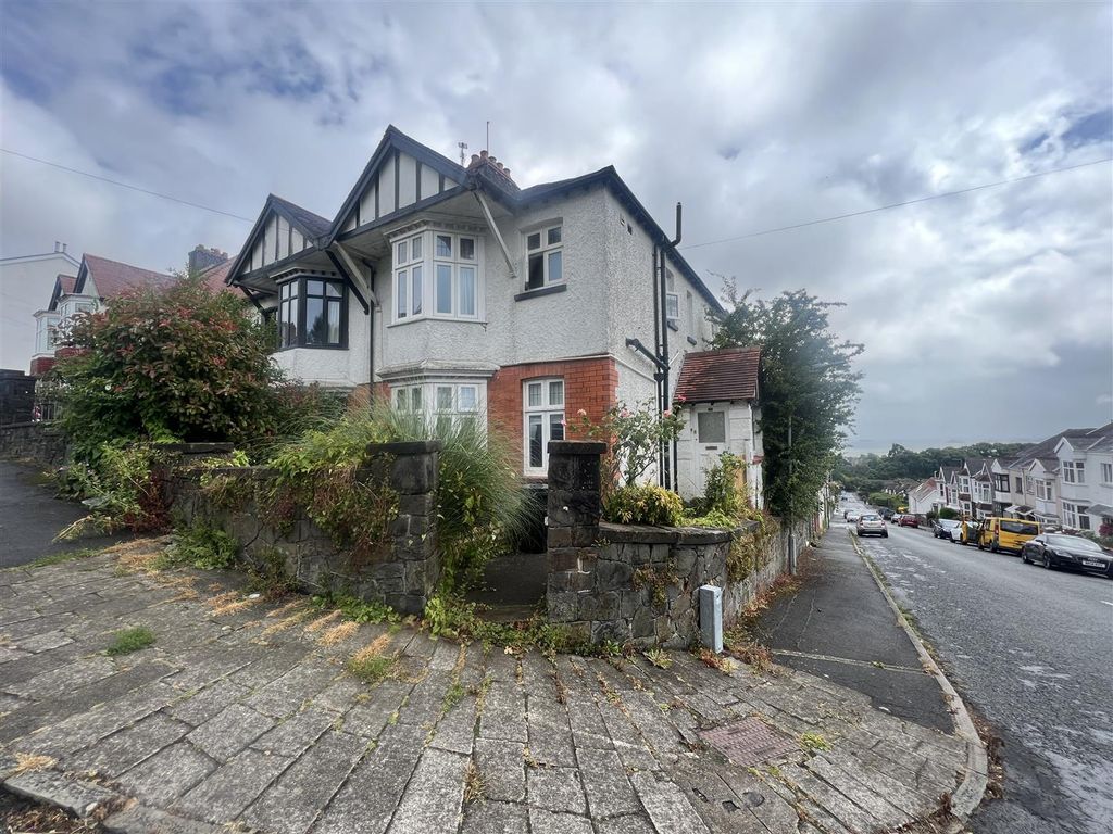 3 bed semi-detached house for sale in Pinewood Road, Uplands, Swansea SA2, £340,000
