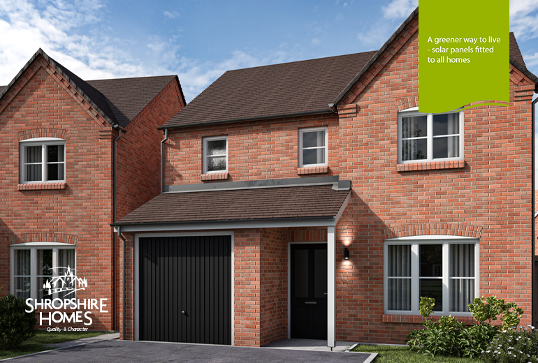 New home, 3 bed detached house for sale in Plot 18, Plot 37, Lawrence Park, Pontesbury SY5, £367,500