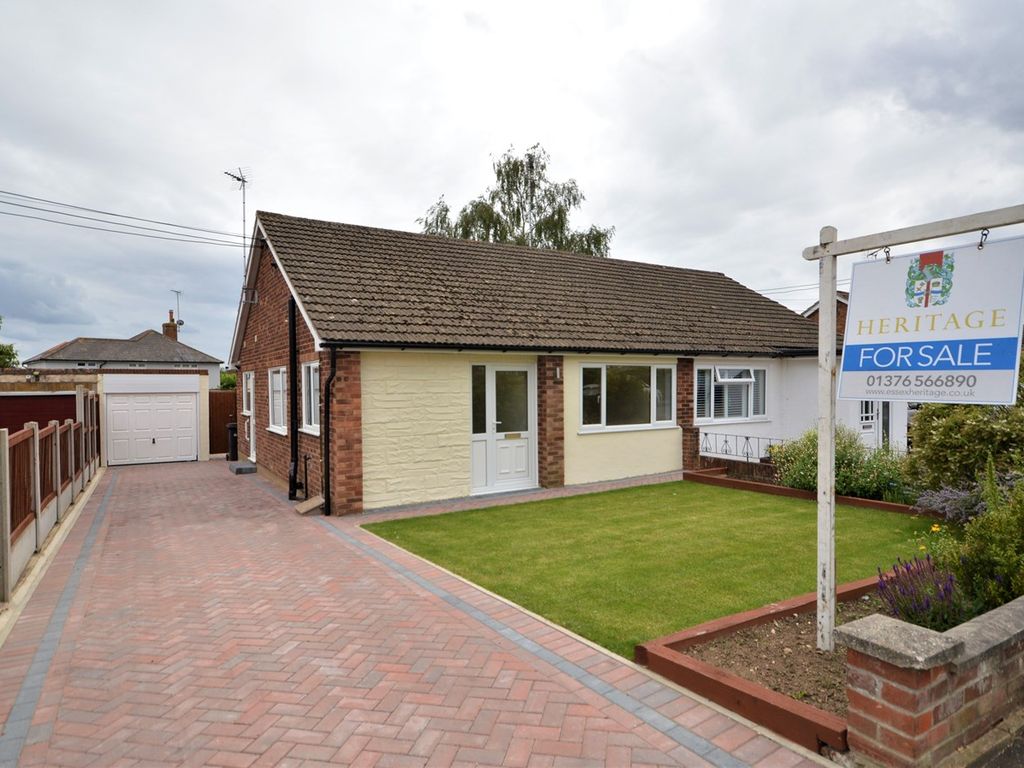 2 bed semi-detached bungalow for sale in Walford Way, Coggeshall CO6, £365,000