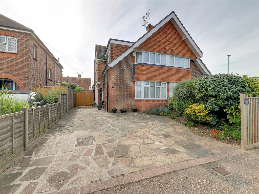 3 bed semi-detached house for sale in Balcombe Avenue, Broadwater, Worthing BN14, £520,000