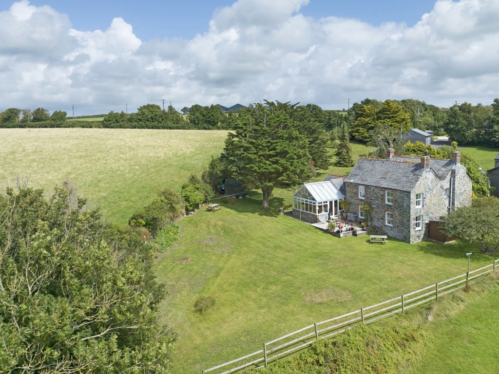 4 bed detached house for sale in Roscullion Farmhouse, St Ervan PL27, £1,000,000