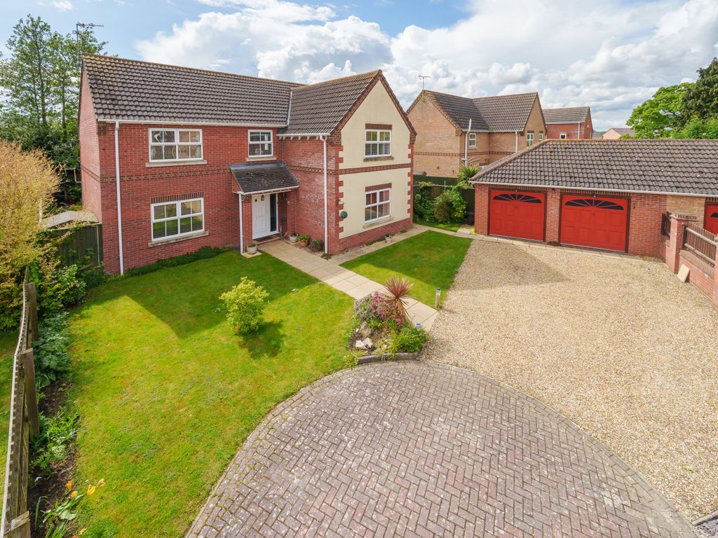 4 bed detached house for sale in Edgefield, Weston, Spalding, Lincolnshire PE12, £425,000