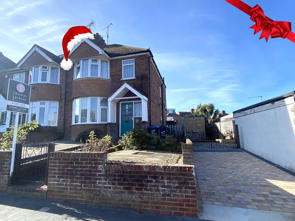 3 bed semi-detached house for sale in Nash Court Road, Margate CT9, £340,000