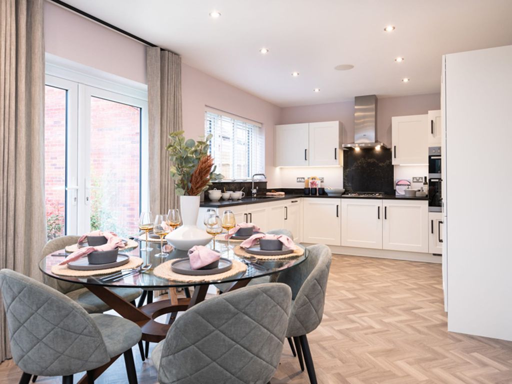New home, 4 bed detached house for sale in "The Langley" at Uppingham Road, Bushby, Leicester LE7, £442,950
