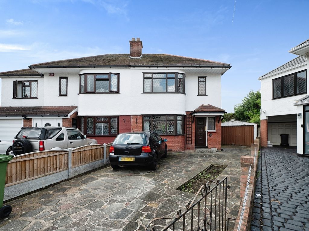 3 bed semi-detached house for sale in Hazell Crescent, Romford RM5, £480,000