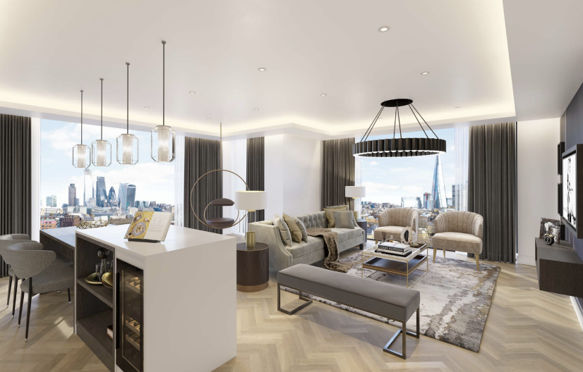 New home, 1 bed flat for sale in Southwark Bridge Road, London SE1, £755,000