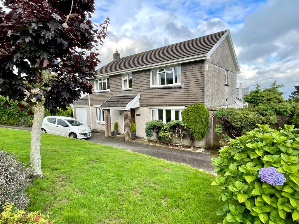 4 bed detached house for sale in Hillside Road, St. Austell, Cornwall PL25, £595,000
