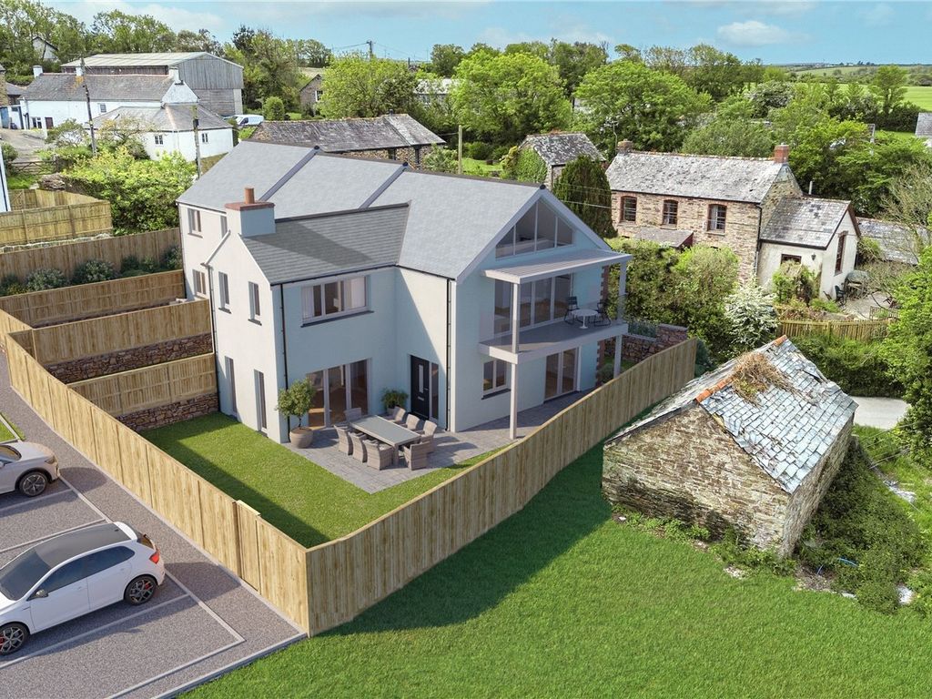 New home, 3 bed terraced house for sale in Trenance, St. Issey, Wadebridge, Cornwall PL27, £550,000