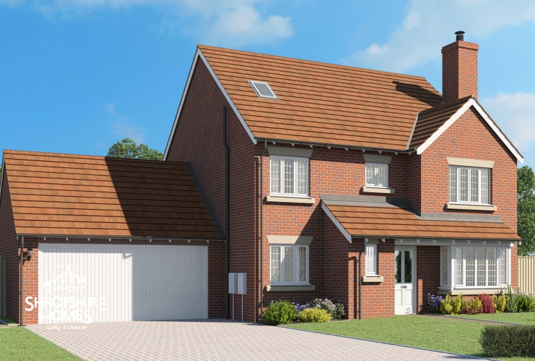 New home, 5 bed detached house for sale in Crudgington Fields, Telford TF6, £525,000