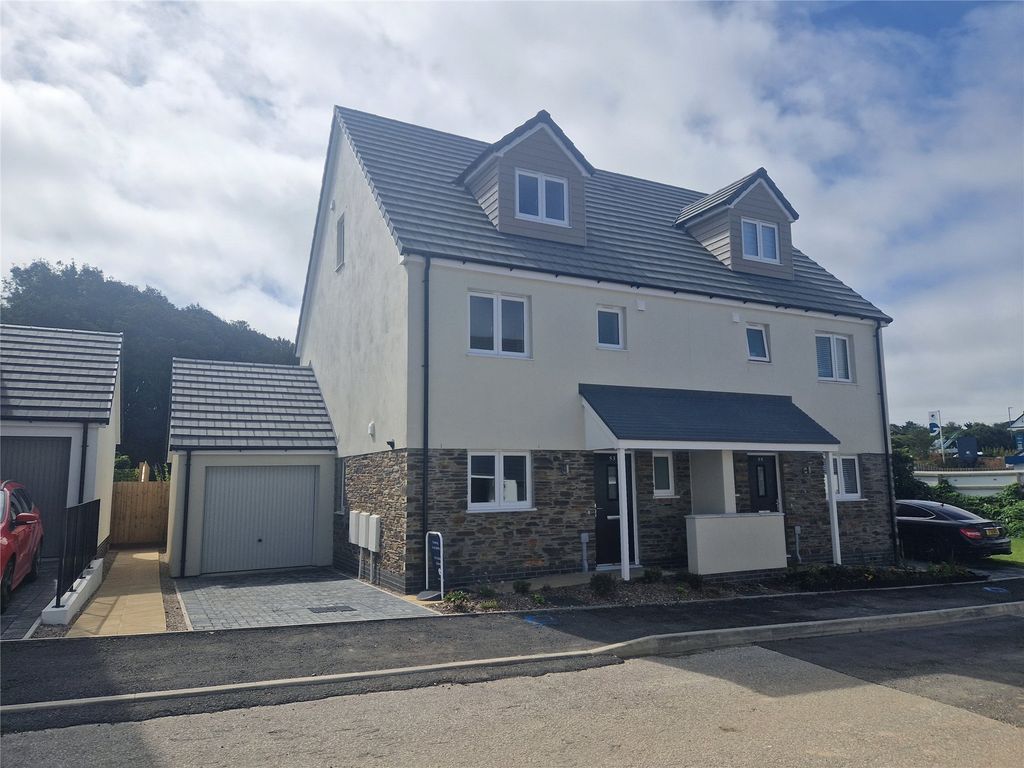 New home, 4 bed semi-detached house for sale in Copper Hills, Hayle, Cornwall TR27, £400,000
