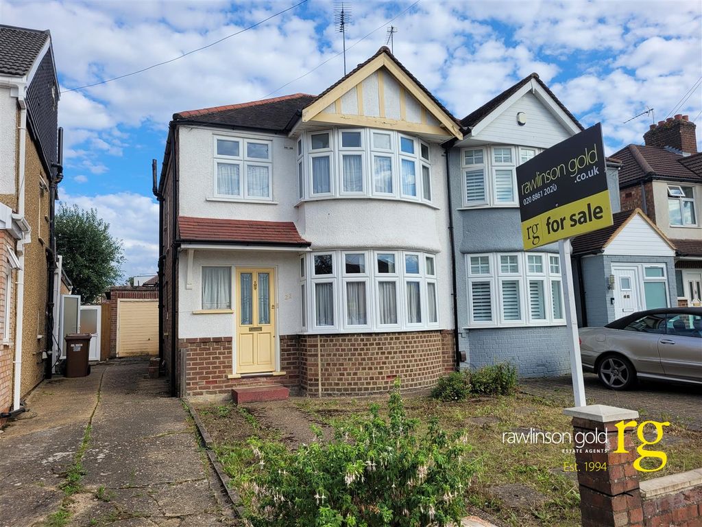 3 bed semi-detached house for sale in Harley Crescent, Harrow HA1, £525,000