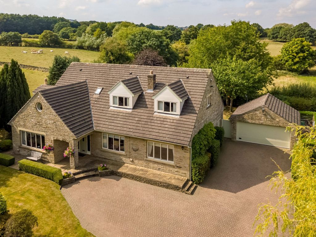 4 bed detached house for sale in Brook House, Brook House Lane, Shelley, Huddersfield HD8, £950,000