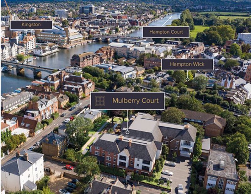 New home, 2 bed flat for sale in Mulberry Court, Hampton Wick KT1, £840,000