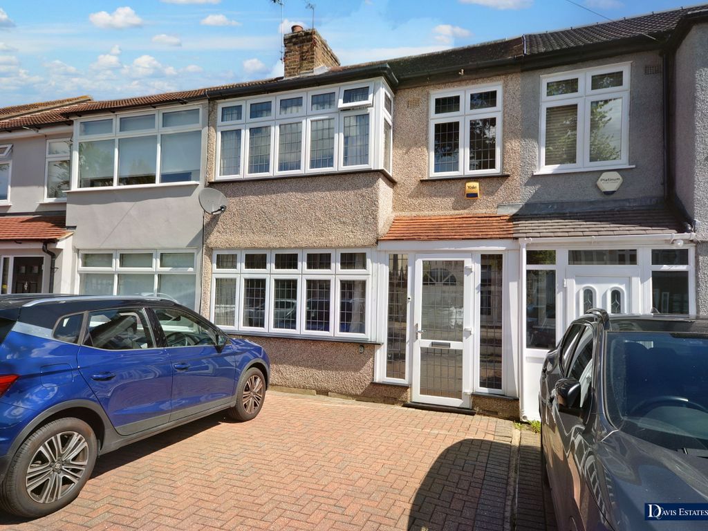 3 bed terraced house for sale in Birch Crescent, Ardleigh Green, Hornchurch RM11, £485,000