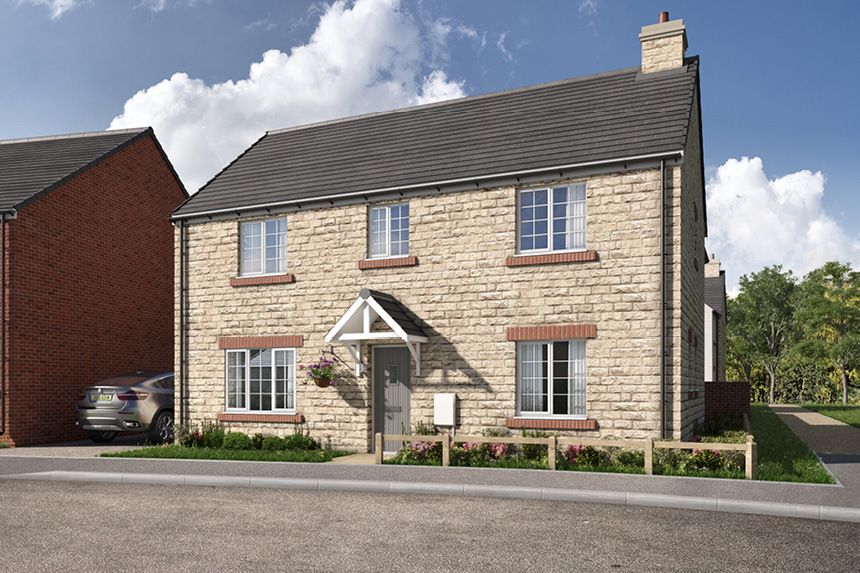 New home, 4 bed detached house for sale in "The Kempthorne" at The Green, Lyneham, Chippenham SN15, £470,000