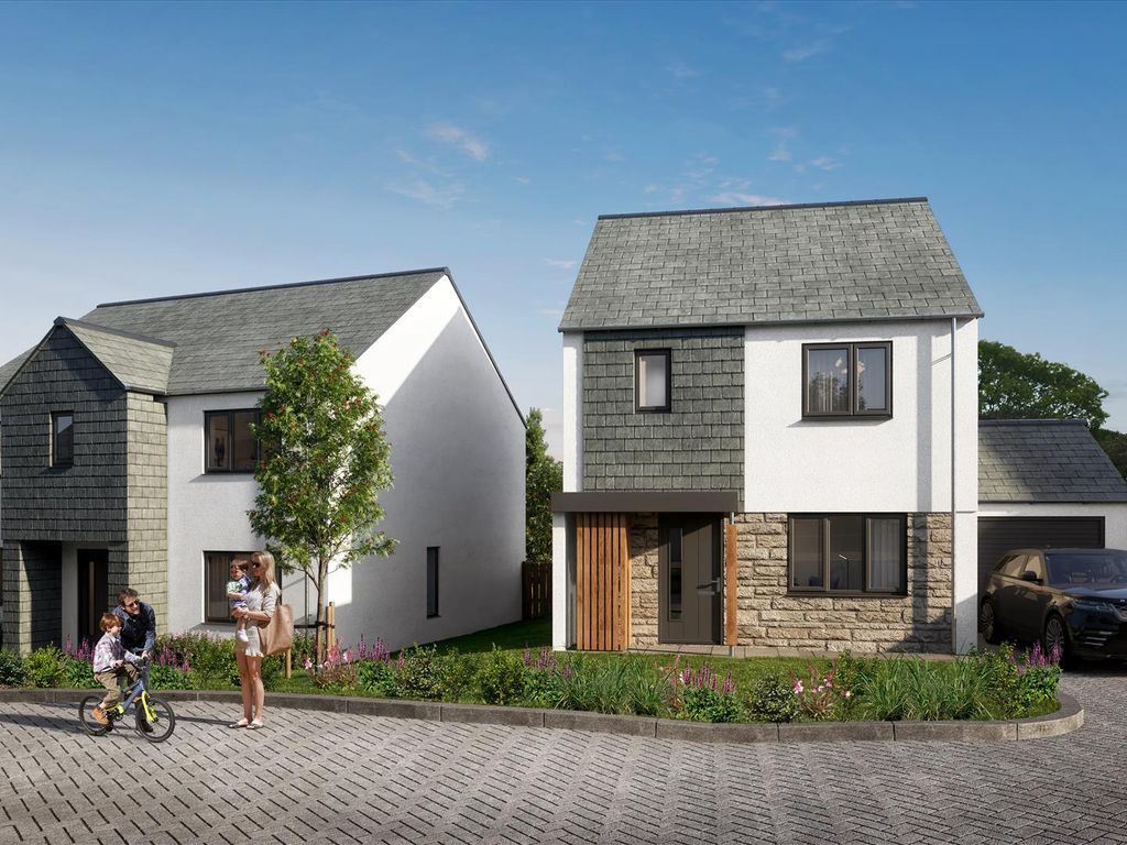 New home, 3 bed detached house for sale in Newquay Road, Goonhavern, Truro TR4, £425,000