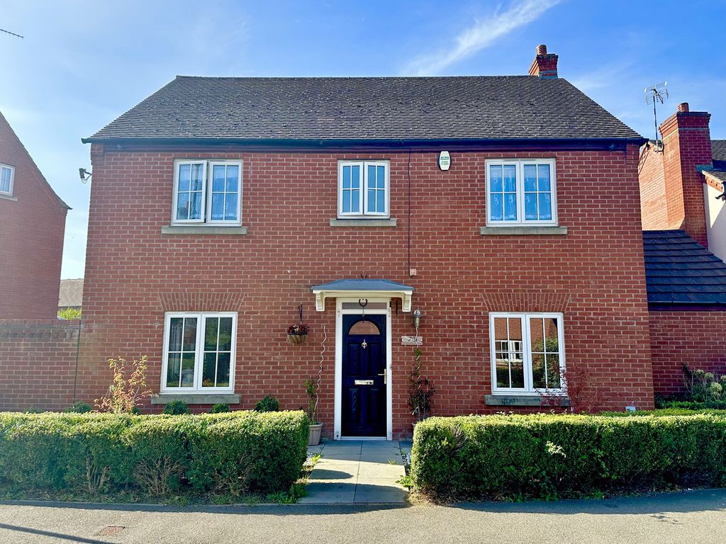 4 bed detached house for sale in Coton Park Drive, Rugby CV23, £430,000