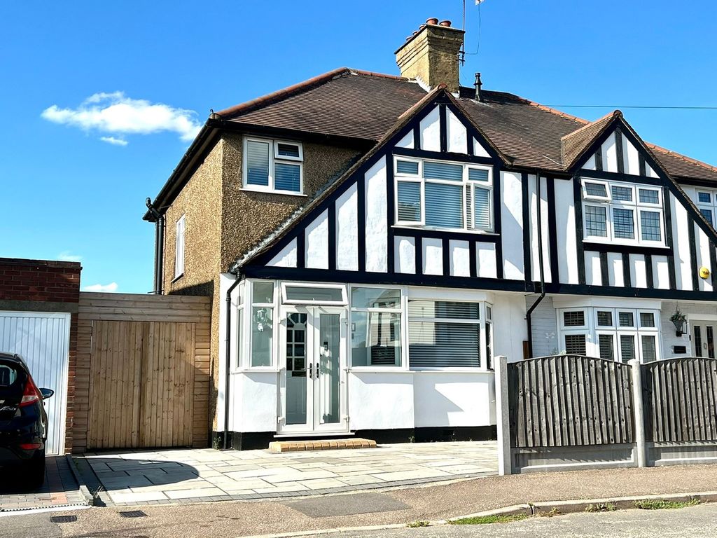 3 bed semi-detached house for sale in Highfield Gardens, Grays RM16, £440,000