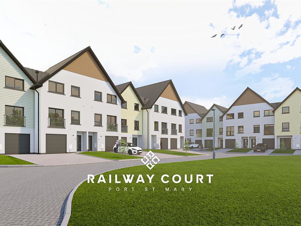 4 bed town house for sale in Plot 9, Railway Court, Port St Mary IM9, £695,000