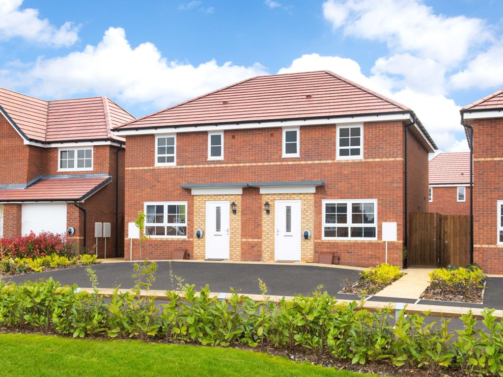 New home, 3 bed semi-detached house for sale in "Ellerton" at Garland Road, New Rossington, Doncaster DN11, £210,000