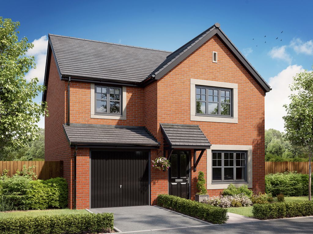 New home, 4 bed detached house for sale in "The Burnham" at Hawthorne Place, Clitheroe BB7, £340,000