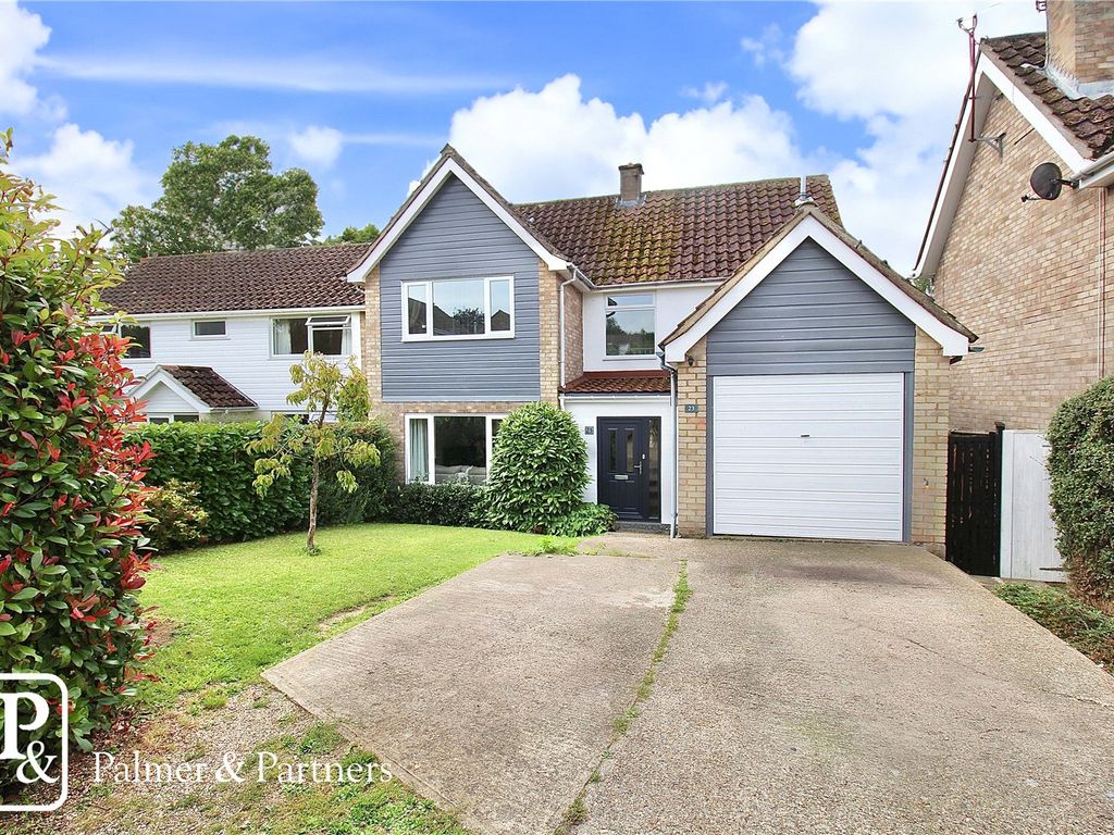 3 bed detached house for sale in Brook Hall Road, Boxford, Sudbury, Suffolk CO10, £400,000