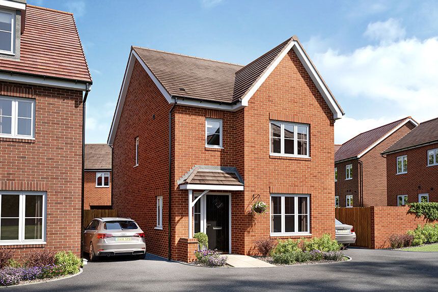 New home, 3 bed detached house for sale in "The Cypress" at Worrall Drive, Wouldham, Rochester ME1, £449,995