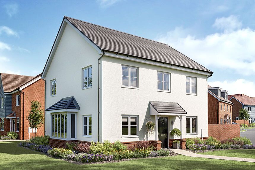 New home, 4 bed detached house for sale in "The Briar" at Worrall Drive, Wouldham, Rochester ME1, £589,995