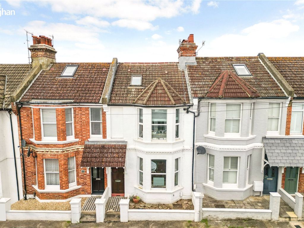 3 bed terraced house for sale in Lennox Road, Hove, East Sussex BN3, £575,000