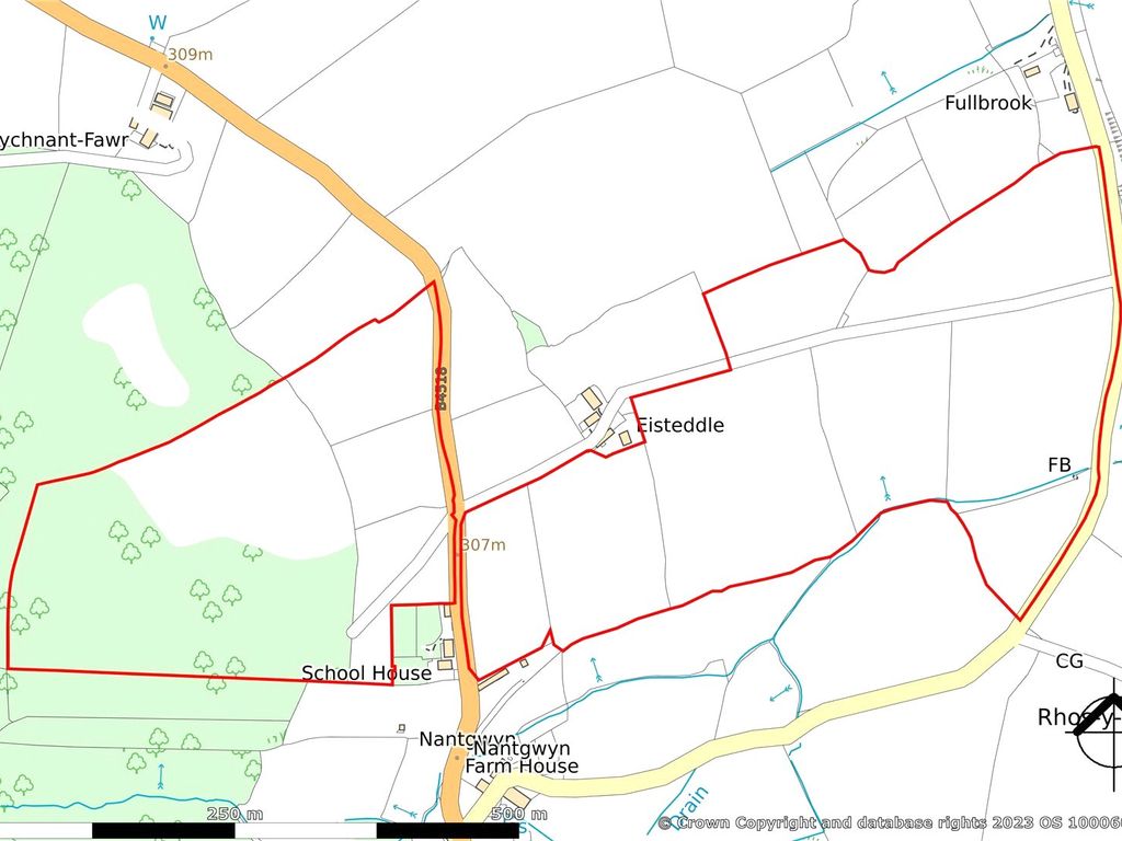 Land for sale in Pant-Y-Dwr, Rhayader, Powys LD6, £350,000