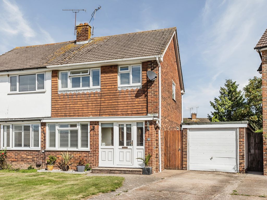 3 bed semi-detached house for sale in Condor Way, Burgess Hill RH15, £400,000