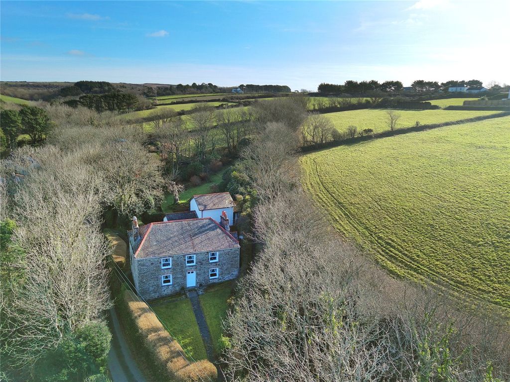 5 bed detached house for sale in Mingoose, Mount Hawke, Truro, Cornwall TR4, £899,999