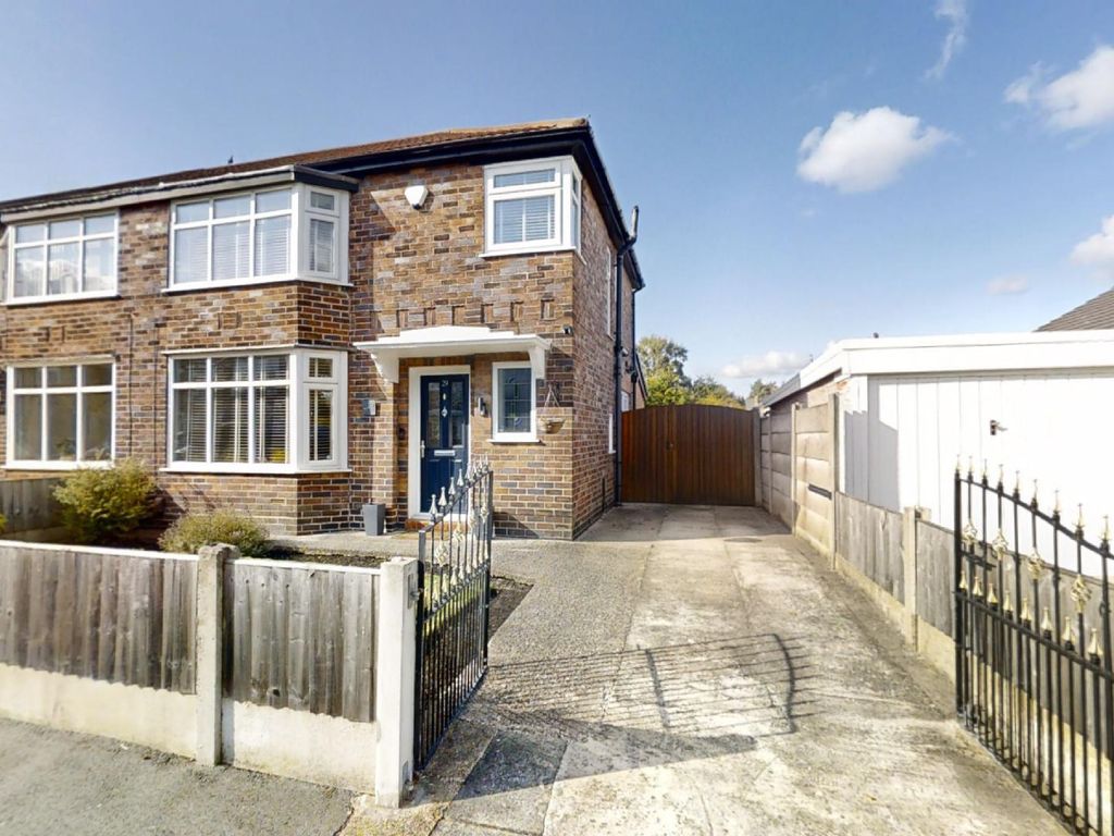 3 bed semi-detached house for sale in Clevedon Avenue, Urmston, Manchester M41, £340,000